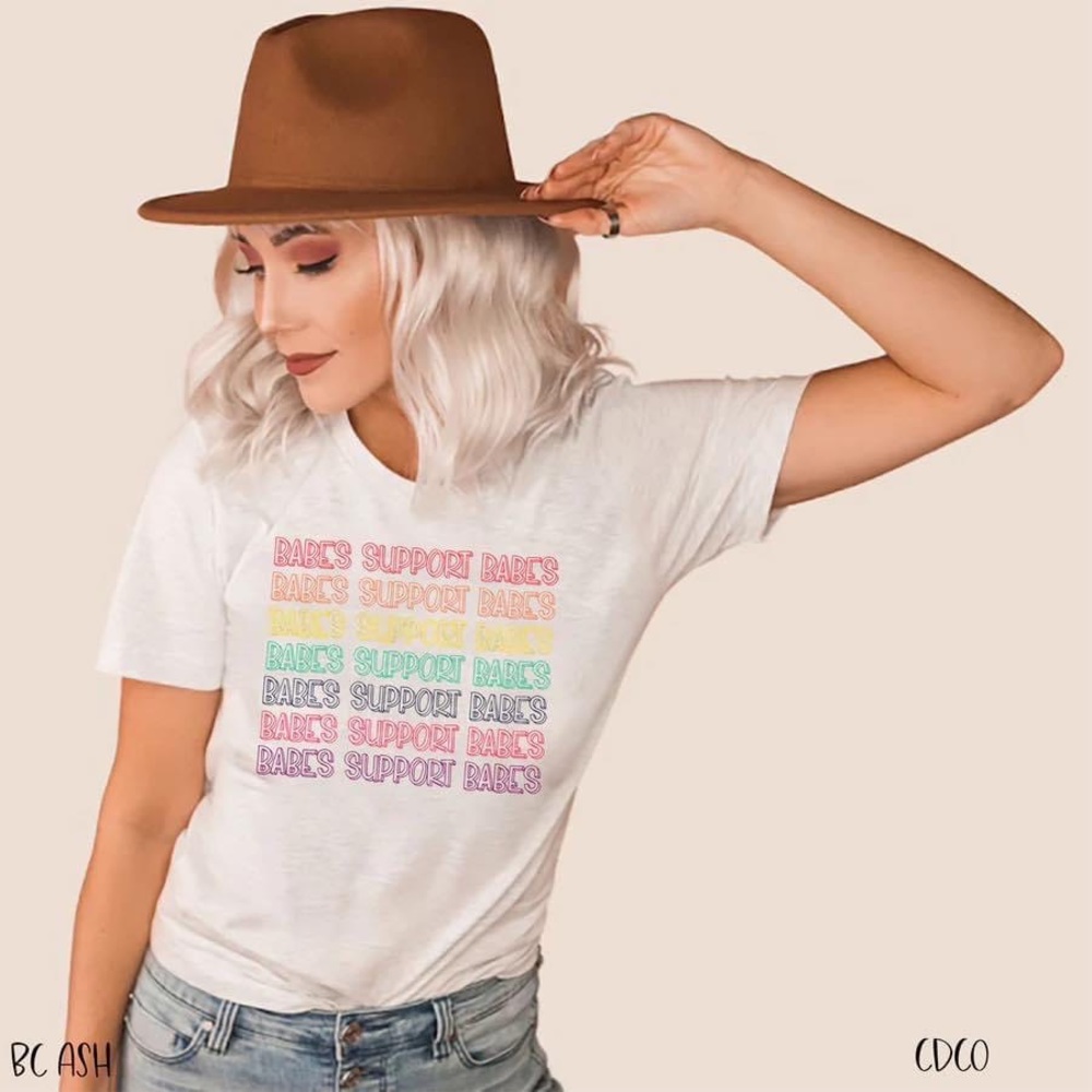 Babes Support Babes Rainbow Tee